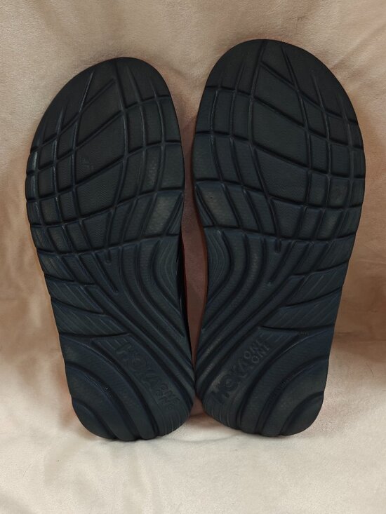 Hoka One One ORA Recovery Slides, Red and Navy, Men\'s size 15 main image 4
